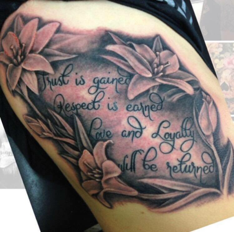 Tattoo Respect Honesty Trust Loyalty  Respect tattoo Half sleeve tattoos  for guys Loyalty tattoo