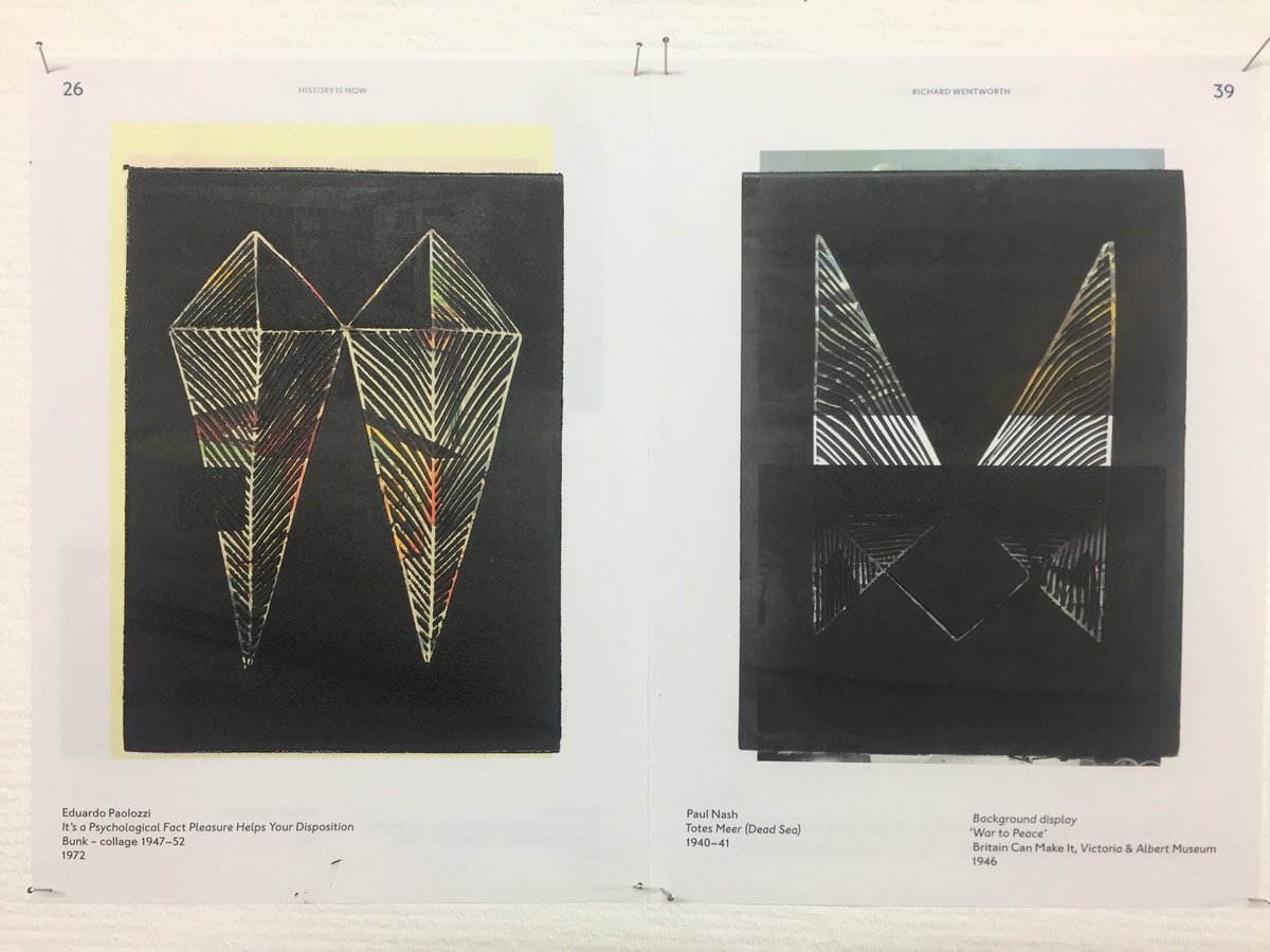 #modernism #art #printmaking #arthistory #historyisnow #visualculture #britishculture #drawing #Paolozzi #RichardWentworth #PaulNash