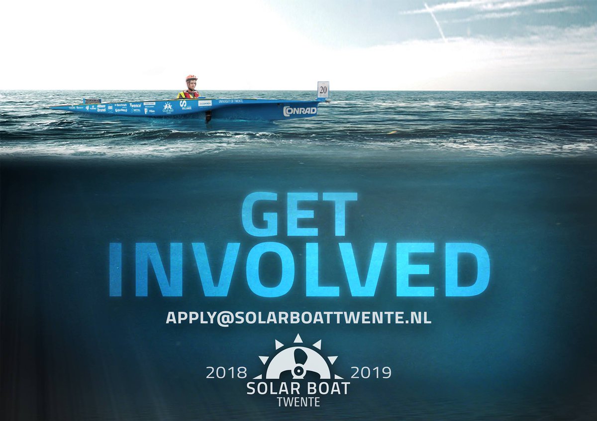 Apply now for the new team of 2018-19! #solarboat #GetInvolved #SolarEnergy