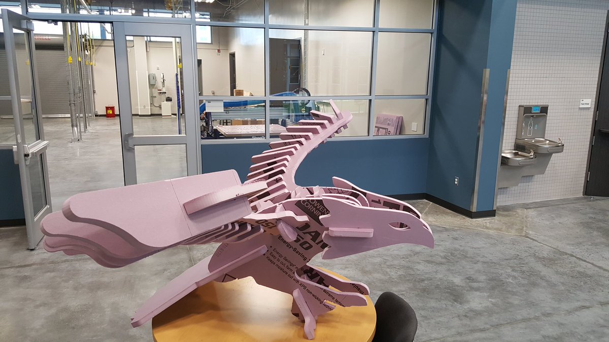 ShopBot_Sallye's tweet photo. Foam Eagle carved on the  ShopBot the new Maker Space at Houston Community College for #USFLN conference. Thank you, Luke! #ShopBotTools https://t.co/DnBbmiETgL