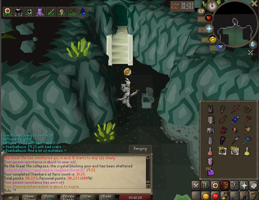 RokiOSRS's tweet image. New PB ^.^ can't wait for sub 19s