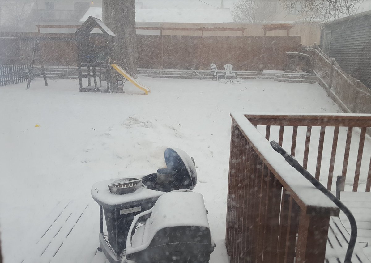 StPatches's tweet photo. @WeberGrills I've grilled in all conditions including -30°, today marks my first horizontal snowfall attempt in @SaintPaul https://t.co/5SrSSqI8HG