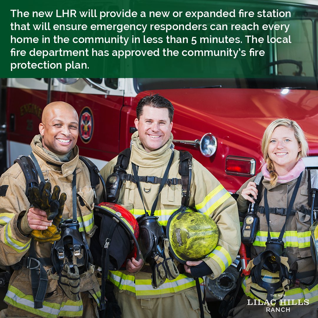 Meeting the highest fire-safety standards in San Diego County, the new LHR is building fire-safe homes with ignition resistant materials, defensible space and a fire protection plan approved by the local fire department. Learn more at the thenewlilachillsranch.com #NextGenHomes