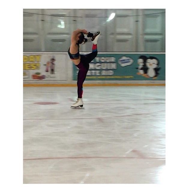 I think the flexibility in my back is nearly back 🤔😂⛸❄️ #iceskater #actress ift.tt/2FVyw9g