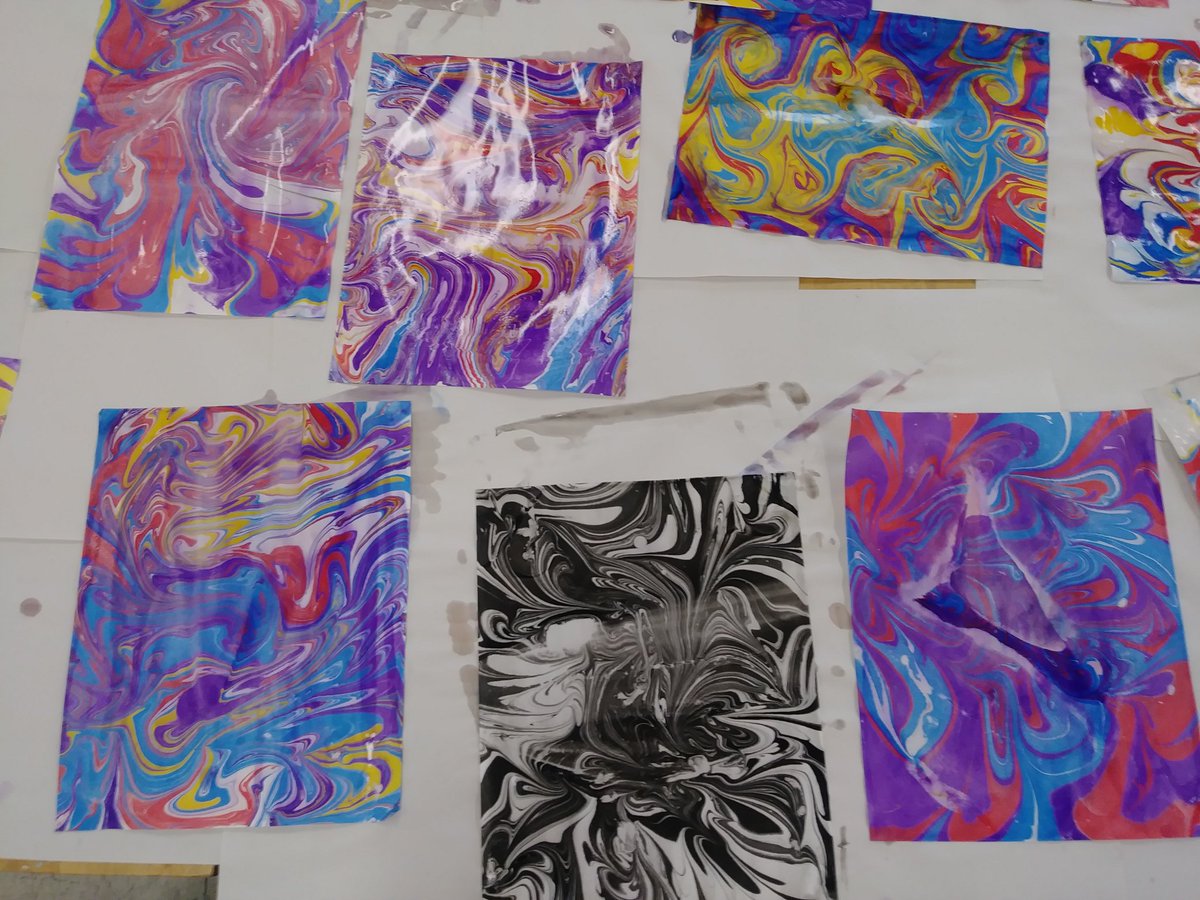 artbratt's tweet photo. Paper marbling was so much fun! #yam2018 #CobbArtRocks #believeyoucan #southsideplc https://t.co/LAREaEpmBy