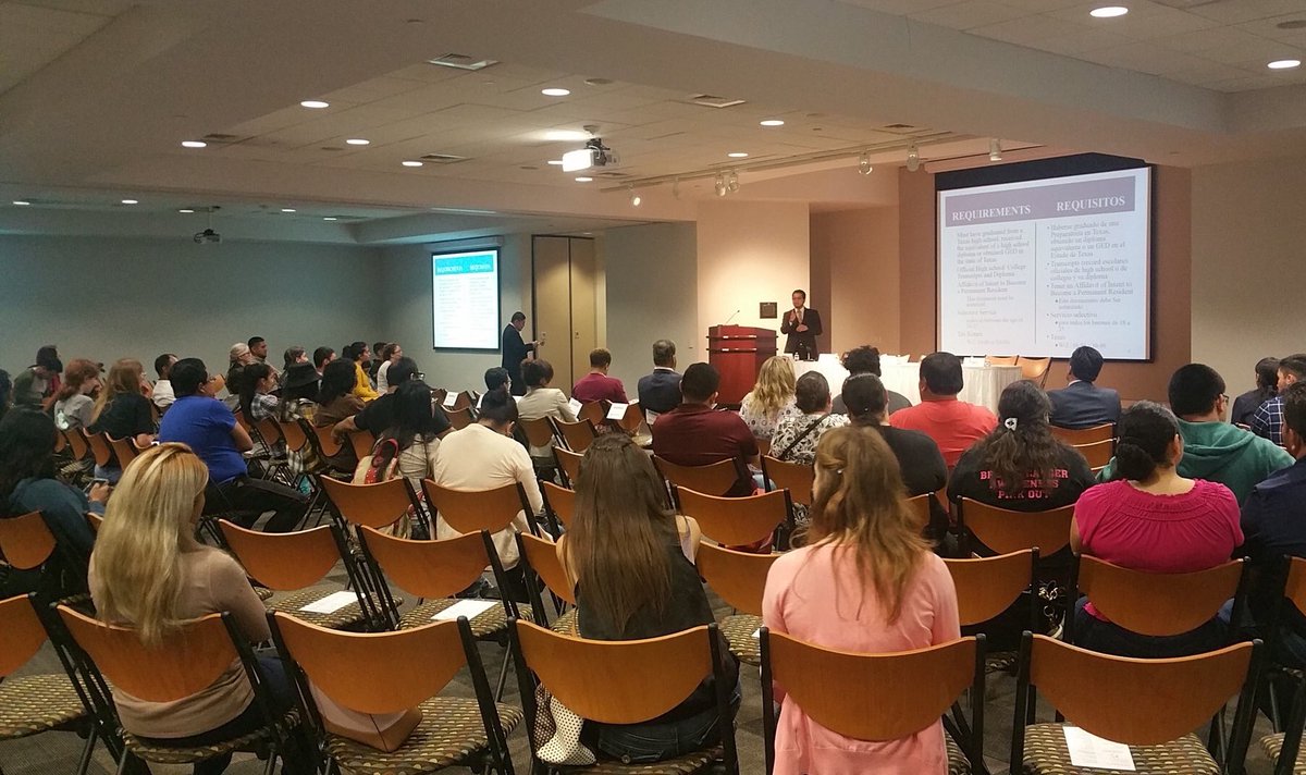 JuntosPodemos__'s tweet photo. Today marks 6 months since the end of #DACA. @FIELHouston gives an update on deadline to Houston’s community, -what it means for #DREAMers- why the urge of a clean #DramAct. #HCC #JuntosPodemos__ #ParentsAlliance #IntegraInstitute https://t.co/zEp6XTRdqK