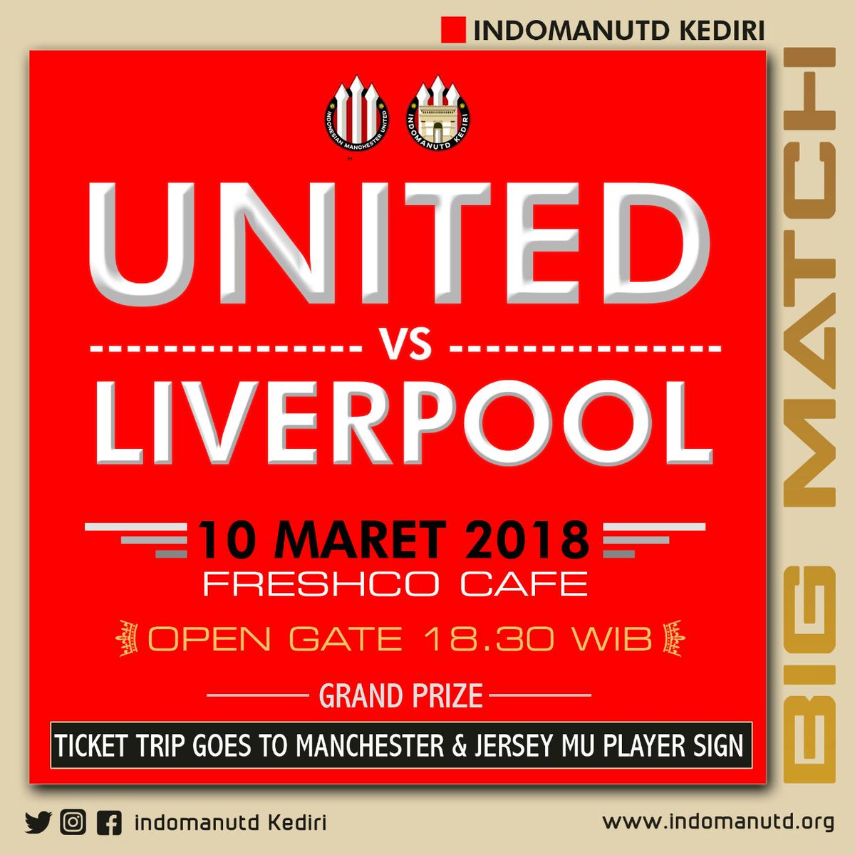 devichynti's tweet photo. Yang sabtu yang jomblo, yang punya pasangan ayo merapatt 

#WEAREUNITEDID #YOUC1000ISOTONIC #INDOMANUTD https://t.co/IswXSIZnbD