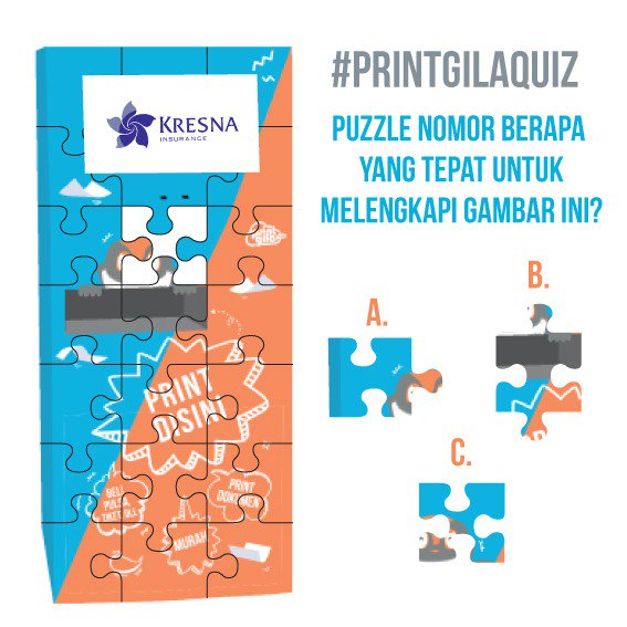printgila's tweet photo. Nah, waktunya buat kamu ikutan kuis, yuk ikuti caranya berikut ini :
1. Follow instagram @asuransi_kresna & @PrintGila
2. Jawab pertanyaan pada gambar ini
3. Jawab dengan hashtag #PrintGila #PrintGilaQuiz #KresnaInsurance dan mention @asuransi_kresna juga 3 teman kamu utk ikutan https://t.co/QKYekv4JYL