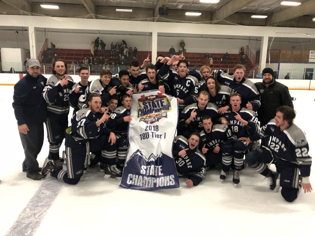 719Rampage's tweet photo. Make that 2 @CoAmateurHockey 18U Rampage proud member of @T1EHL https://t.co/pQ9XpzvSXG