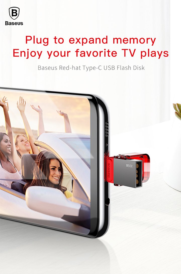 Baseus Red-hat Type-C USB Flash Disk https://t.co/dErBsTnNTB