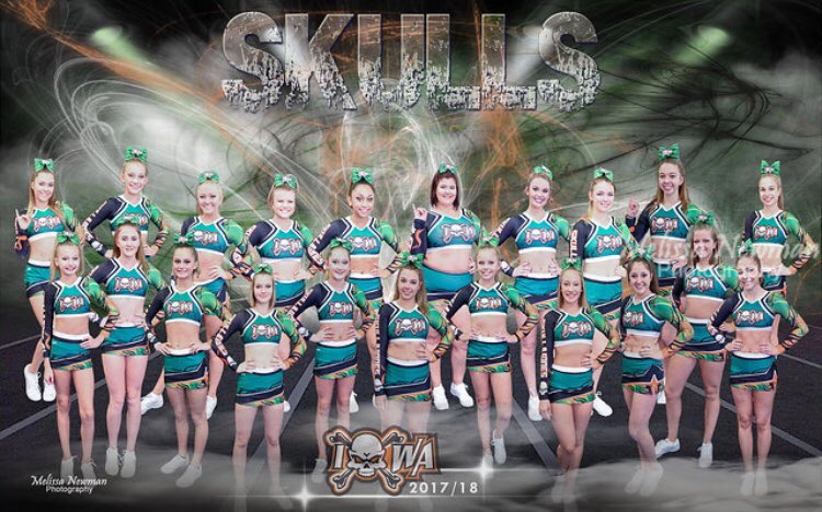 alyssaaalind's tweet photo. You see the skull n bones you know who’s coming out💚🧡☠��� @SkullnBones_IEC #itscompweek https://t.co/l59Cnxh3gS