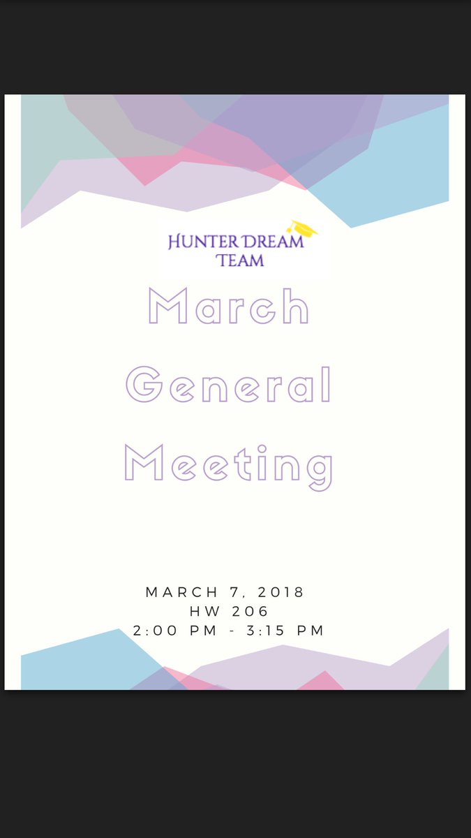 Our next meeting is this Wednesday join us for some chit chat and food :)