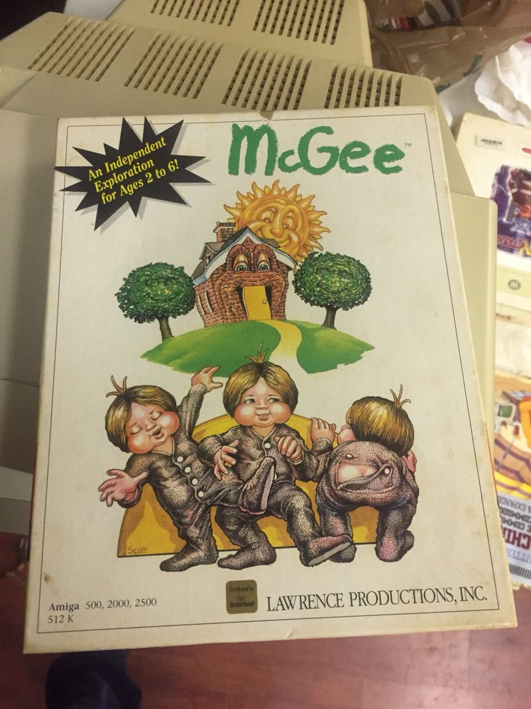 vintagepc's tweet photo. Now this is a rare Amiga game! Donations being accepted tonight! McGee for Amiga https://t.co/KVuBHBUDar