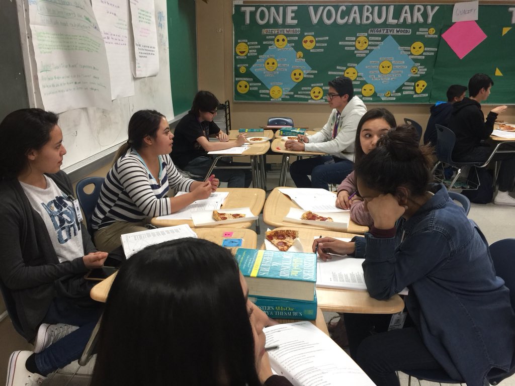RealRobRobledo's tweet photo. The #AfterSchoolers Attendance is UP and Pizza 🍕 is the Right Incentive! @BelAirHigh WE Are Staring the English EOC in the EYES and It’s Looking Away! April Cannot Come Any Sooner! #BigREaDy #OneRED 📈📆📚📌📝 https://t.co/YAFMFzbmjm