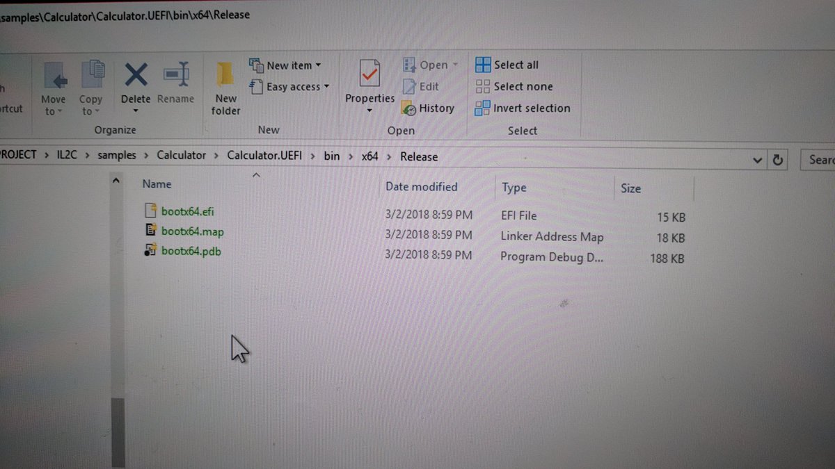 kozy_kekyo's tweet photo. UEFI version polish notation calculator has only 15KB binary size, NO external runtimes. #il2c #uefi #mvpsummit https://t.co/6cSFdrH7fk