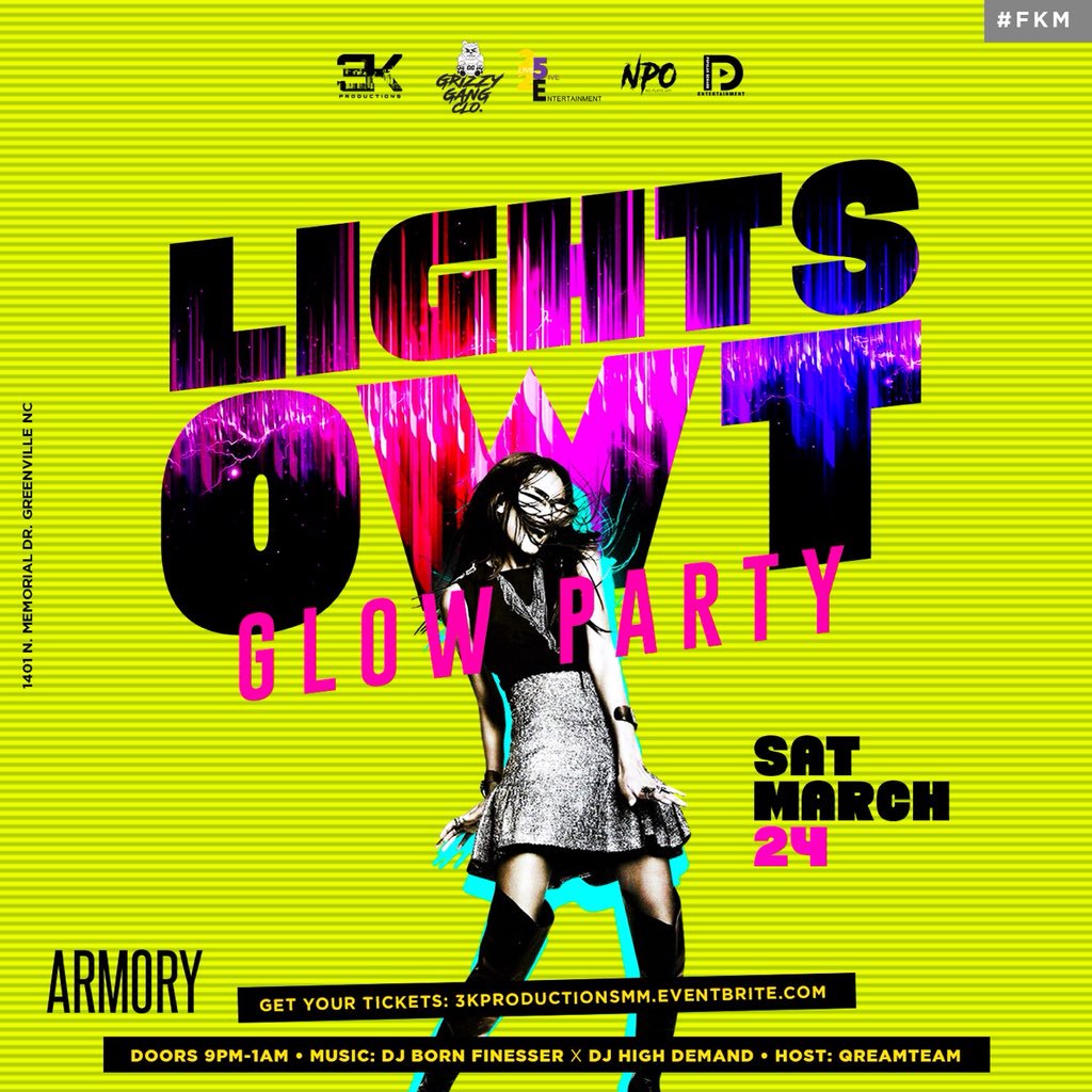 LKI295THREADS's tweet photo. CALLING ALL CAROLINA COLLEGES
We have FREE #ECULightsOWT Tickets

How To WIN:🔑
1. FOLLOW US @GrizzyGangClo 
2. R/T Post 
3. Hashtag #GGCSpring18 #ECULightsOWT 

WINNER’s WILL BE ANNOUNCED 
March 10th ✅

KEEP IT LOCKED 🐻

#ECU #FayState #NCCU #WSSU #ncat #SAU #UNCP #UNCG https://t.co/vCnP7WXZPh