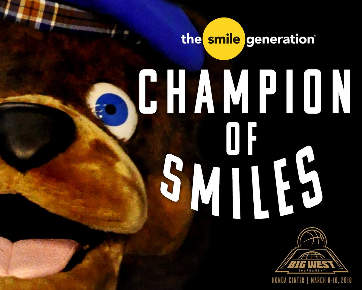 Hey <a href="/UCR_Athletics/">Highlander Athletics</a>, are you ready for the Big West Tournament? Be like Scotty and show off your <a href="/smilegen/">Smile Generation</a> champion smile during the official smile cam at the Tournament March 8-10 at the Honda Center. 
#DreamBig