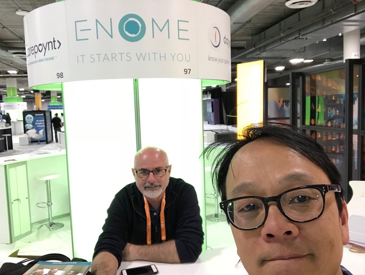 EnomeIo's tweet photo. Getting ready for tomorrow. Come see Tommy (CTO) and David (CIO) at https://t.co/jWzAPmBePP @HIMSS #HIMSS18 #Blockchain #DigitalHealth #medicalresearch https://t.co/THIubmloSh