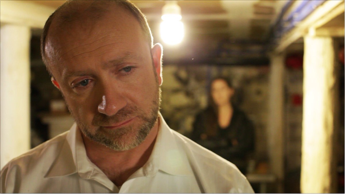 davidfairman's tweet image. Still frame from our new film in progress. Phil Rumley doing the whole menacing thing. 
(He’s a new Dad for the 2nd time, so congratulate him on that more than looking kickass on film:)
#simonsays #lightintheatticfilms #firstfeature #featurefilm #debtmovie #filmmaking #movie
