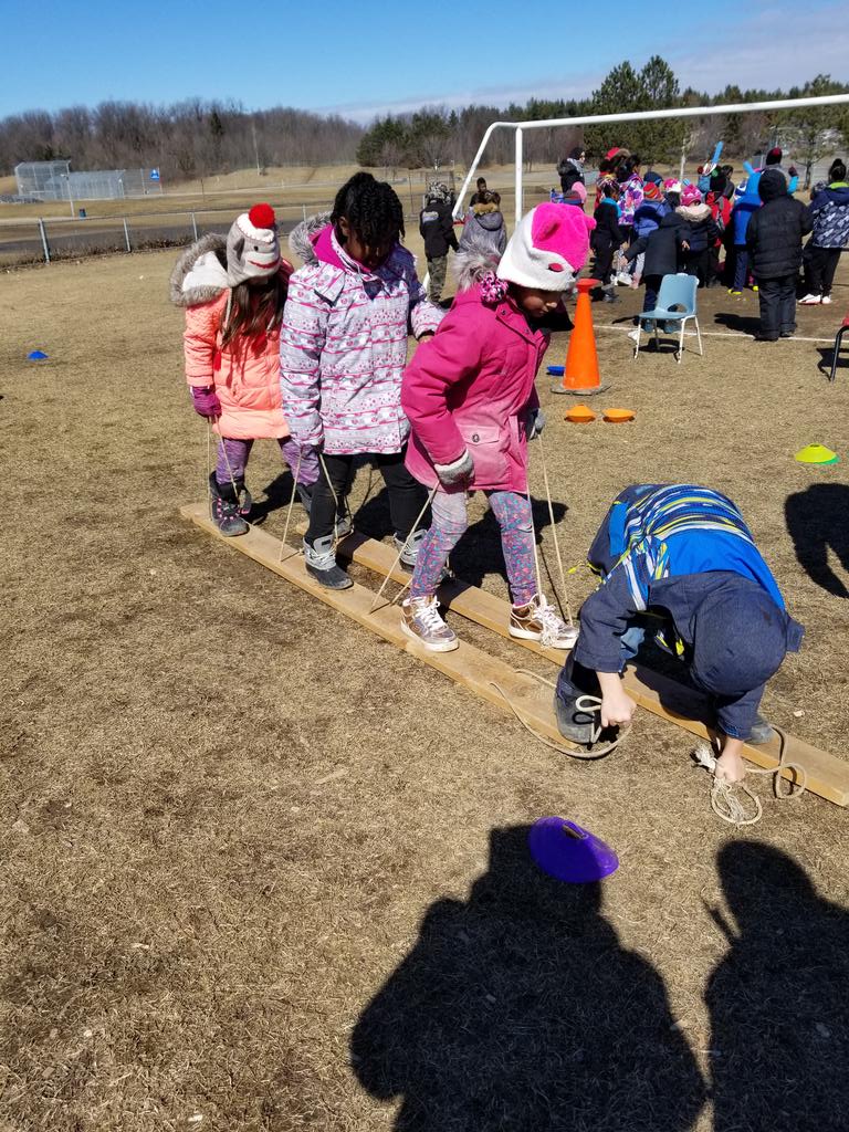 Not as easy as it looks..winter carnival fun