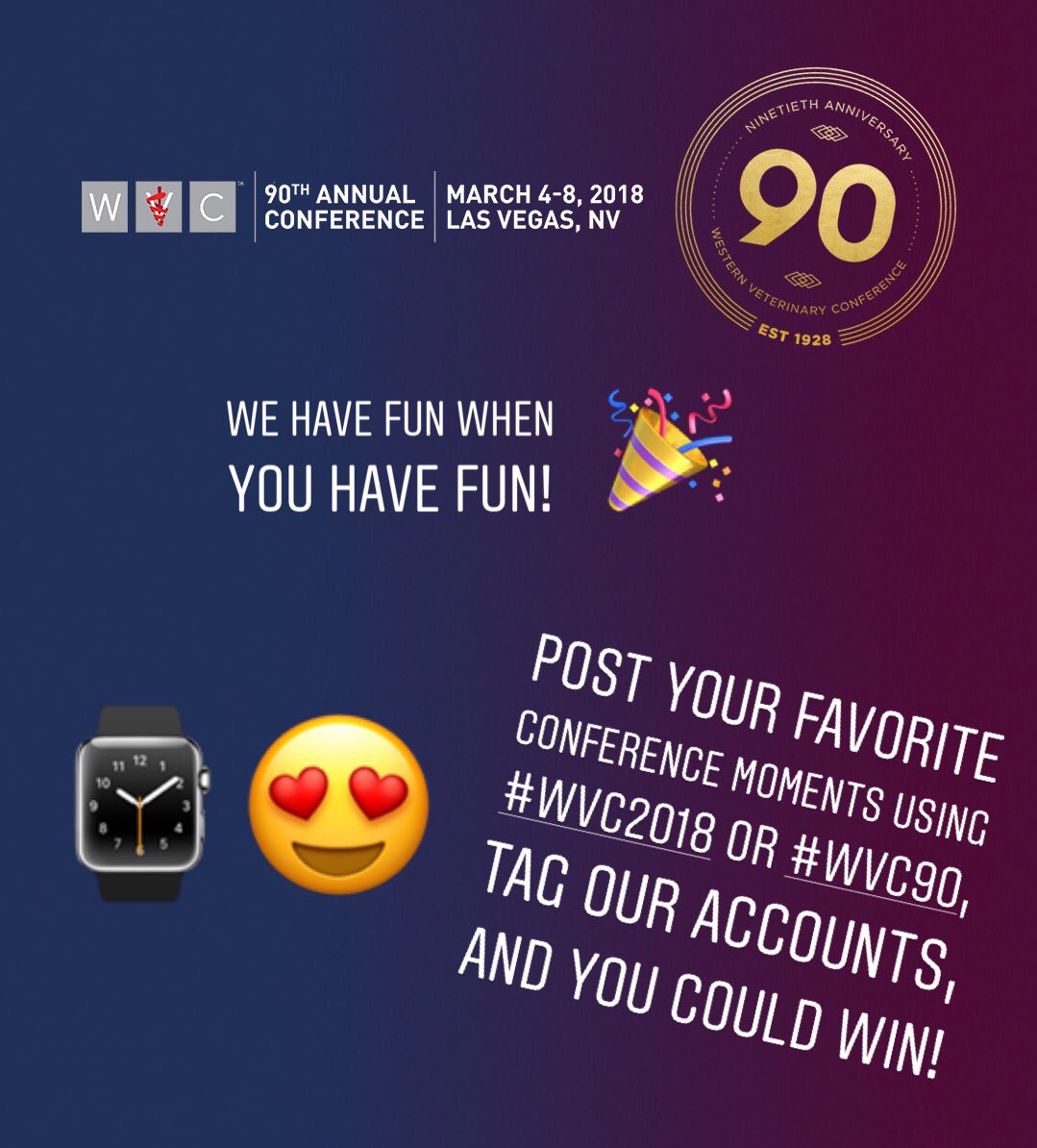 ViticusGroup_AH's tweet photo. Don’t forget to post your pictures to social media over the next few days to be entered to win!!! #WVC2018 #WVC90 https://t.co/NQ8taYDi46