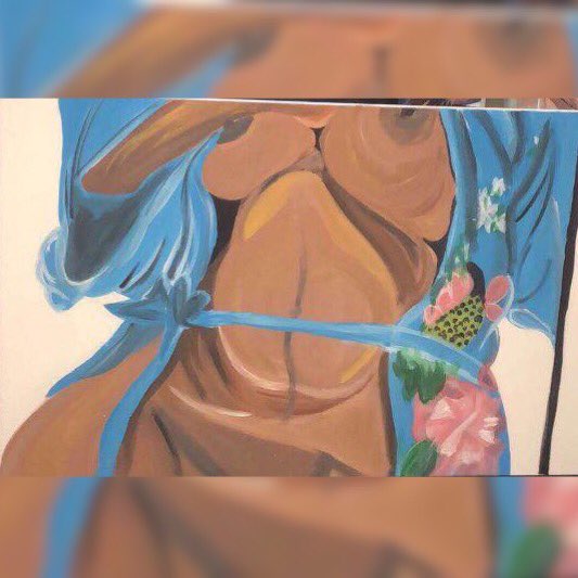PrissyCrysi_'s tweet photo. S/O to my first erotic art show and the folks who allowed me to bring my vision to life. Soon I’ll be looking for my next muse. I’m bringing a new twist to the second installment of #THIRSTTRAPPED 👅💦 please RT my next model or commission could be on your TL ☺️ https://t.co/DaRV5dbWEy