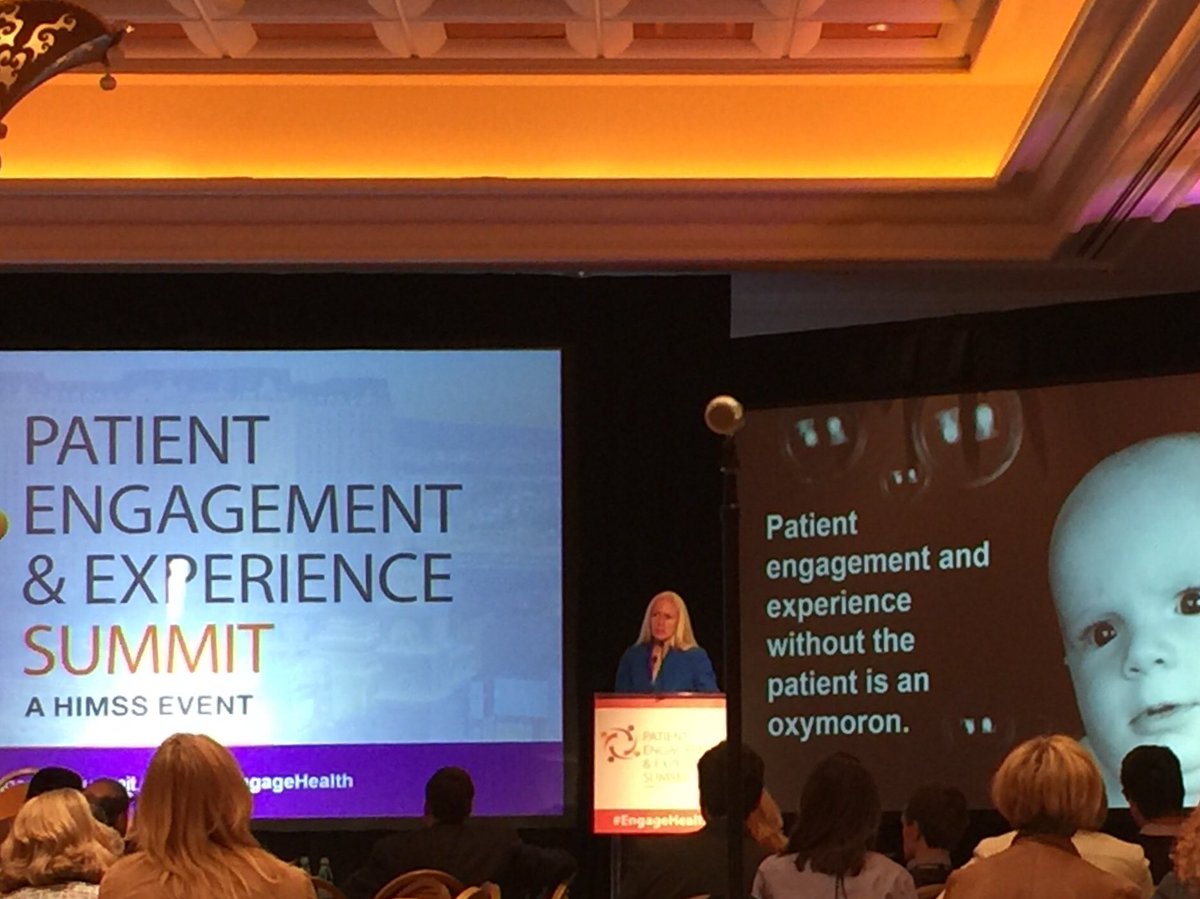 otherAdamatKLAS's tweet photo. Patient engagement and experience without the patient is an oxymoron. #EngageHealth #patientengagement #klasresearch #Himss18 https://t.co/oBzp0aPVLG