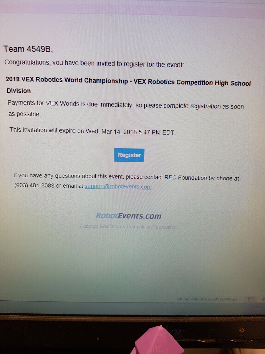 teacher_reuben's tweet photo. It's official! Team4549B of #envertronics ( along with 8 other  BC teams) will representing BC, Surrey, and Enver at the #VEX WORLD CHAMPIONSHIPS in Louisville Kentucky. @ECSSinfo @MTKilpatrick @Surrey_Schools @hsimonl @TenTonRobotics @PYRSReporter #STEM #robots #ECLearns https://t.co/WWIeaG1yy8
