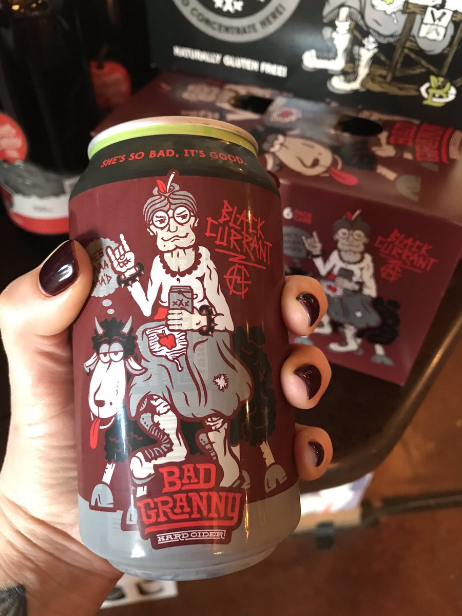 BadGrannyCider's tweet photo. It’s important that your nails match your cider can. #badgrannycider #badgrannyfashiontips #chelan #cider #washingtoncider https://t.co/4rc1octrpn