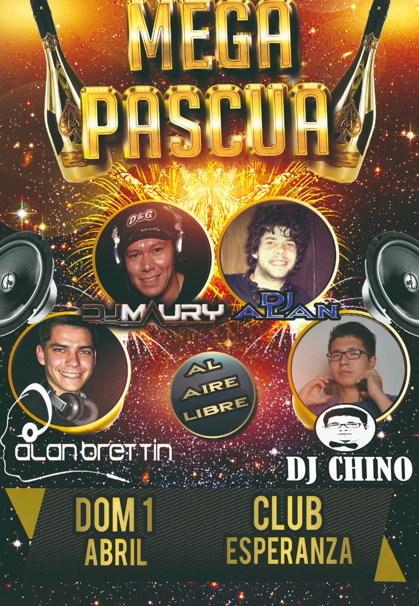 AlanMattje's tweet photo. Domingo 1 de abril...
Pascua en capiovi...
4 djs...
Regalos...
AIRE LIBRE 😏 https://t.co/TjvvMj1v4P