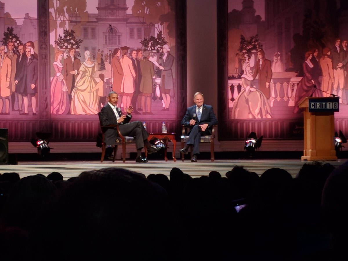 Hanging out with <a href="/BarackObama/">Barack Obama</a> at #CRT2018 #ACCIC.
