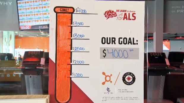 CTVLethbridge's tweet photo. Members of @OTFWLethbridge are stepping up to help worked up a sweat for 90 minutes to help raise money towards ALS research. @CTVZayn has more. @orangetheory @augiesquest #YQL #Lethbridge #Augiethon #IBurnForALS
https://t.co/QMIBxENCht https://t.co/Kqkuy75lKn