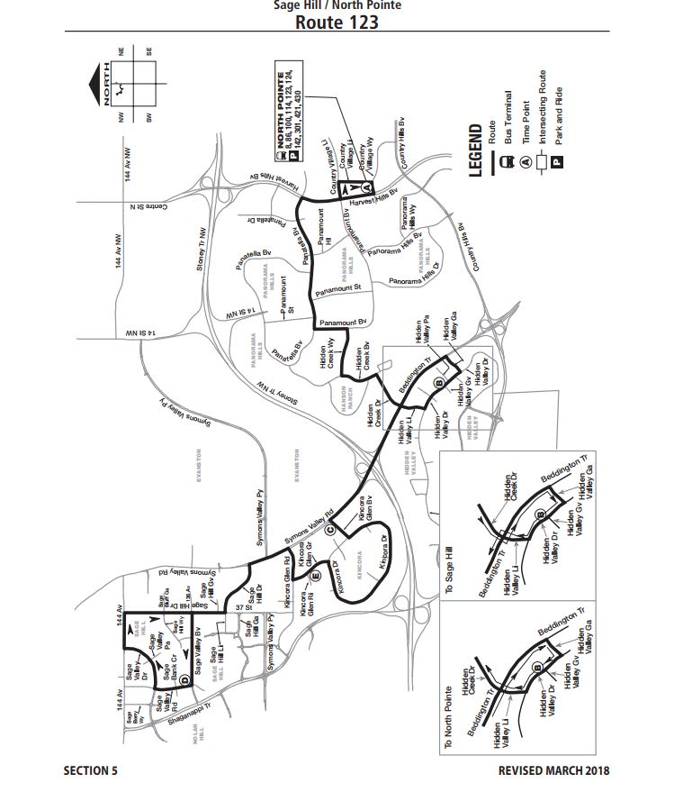 calgarytransit's tweet photo. #Route425 in Sage Hill and #Route420 Panorama Hills &amp; Hidden Valley  will be replaced with #Route123 starting March 19. https://t.co/CoFaQYuy19