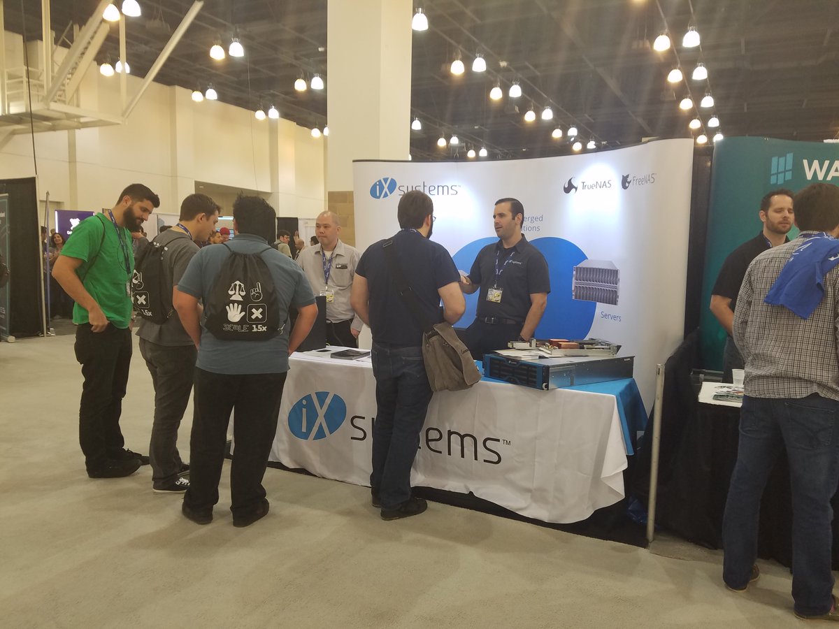 iXsystems's tweet photo. #Scale16x is this Thursday! We can still remember how much fun we had last year. Check out some of our photos from last year's @socallinuxexpo! #SCALiXpo #Booth616 #Booth614 #scale15x https://t.co/EVMbp8FtXh