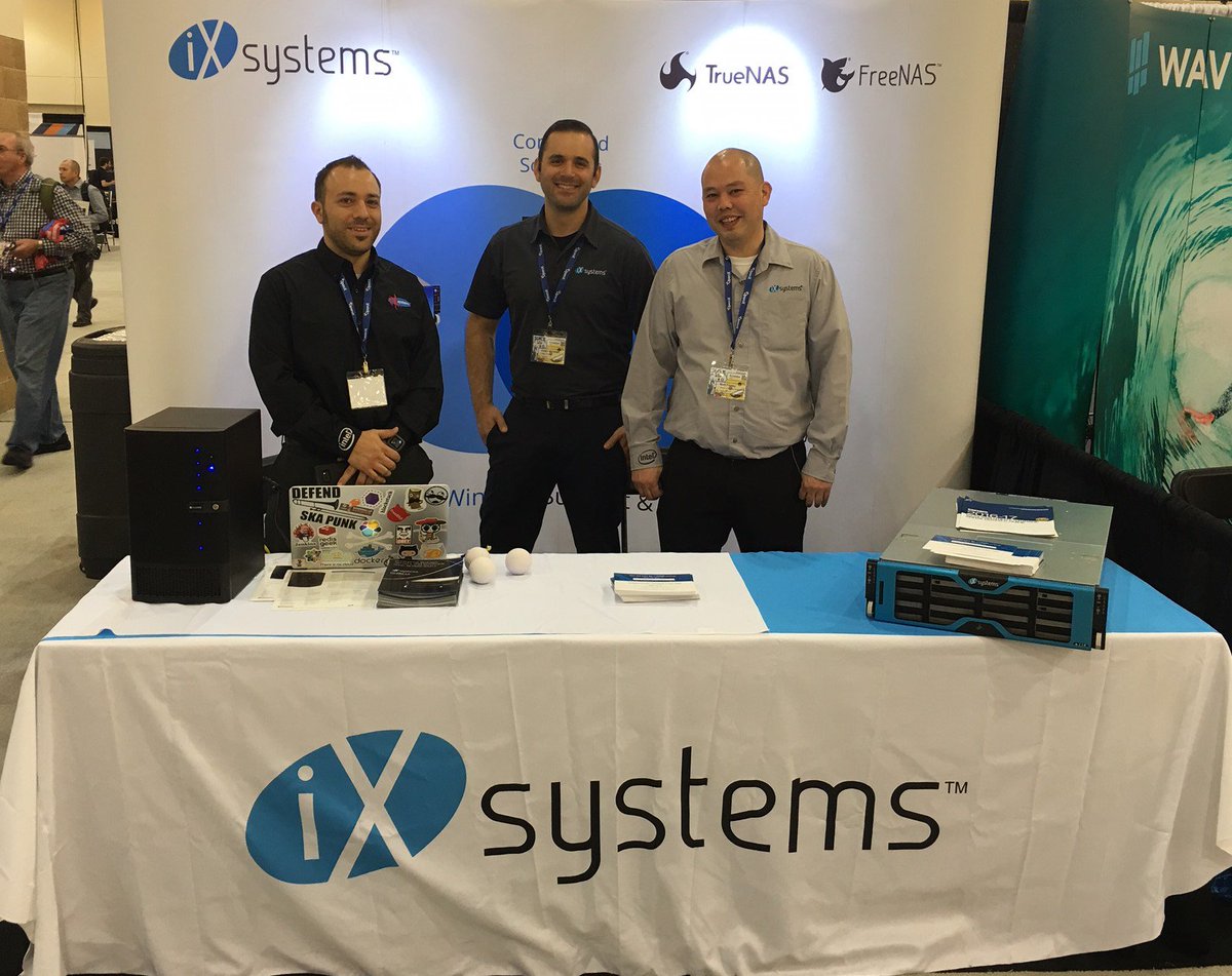 TrueNAS's tweet photo. #Scale16x is this Thursday! We can still remember how much fun we had last year. Check out some of @iXsystems' photos from last year's @socallinuxexpo! #SCALiXpo #Booth616 #Booth614 #scale15x https://t.co/ix5FQUaPfg
