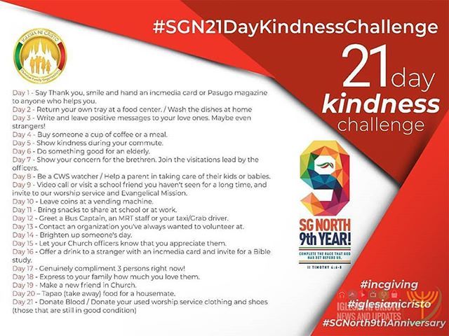 INCNews_Updates's tweet photo. 21-Day Kindness Challenge: SG-North Edition
Starting March 4th, join us in the daily simple acts of Kindness or let them inspire you to do something similar.
Take a photo, put hashtags and post it online.

#SGN21DayKindnessChallenge
#incnewsandupdates #I… https://t.co/LZgZB7w4SG https://t.co/qITeBuq6UC