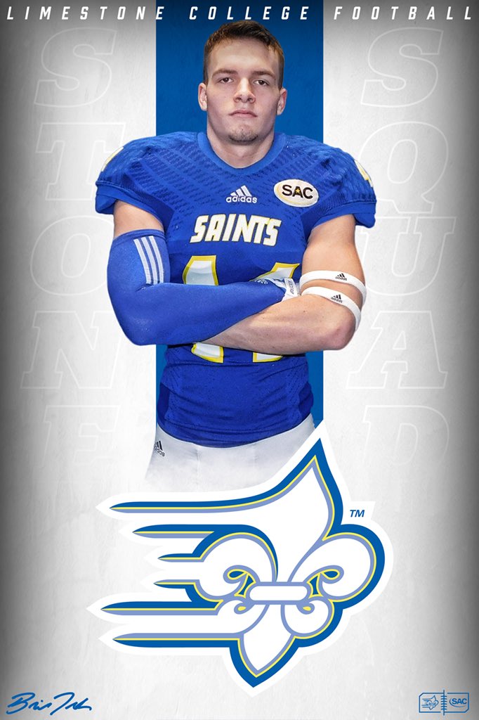 Tillyman57's tweet photo. So freakin ready to watch my son Thomas Tillotson ballout @LimestoneFB!  #StoneStone #GoSaints⚜️ @LimestoneSaints @Coach_BTurk @PalmettoPrepsSC @nina_tillotson https://t.co/iLeF9K1HzE
