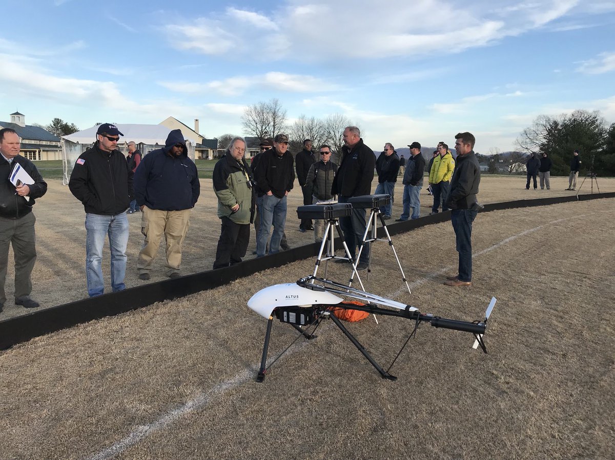 altus_UAS's tweet photo. Altus Intelligence is proud to be at #uasva18 @pvccwfs with a great group of attendees and our partners @UASDRONES4BIZ. Test flights complete, demos tomorrow Tuesday! #orc2 #electrichelicopter https://t.co/MPesesGmYw