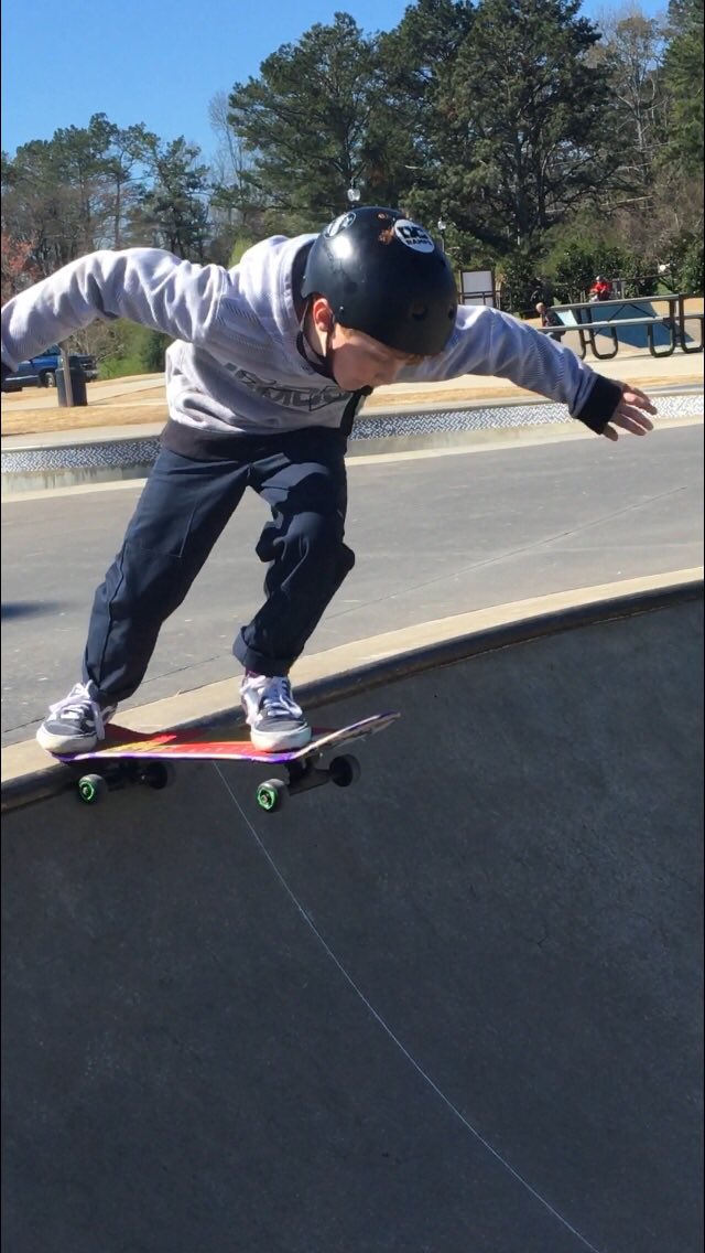 MDFavero's tweet image. This weekend I learned a valuable lesson from my kids: better to drop in and go for it rather stand there watching it all go by.