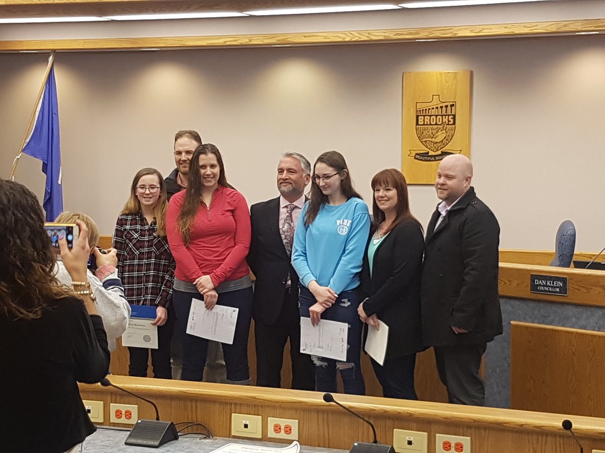 Three others and myself were recognised today by the Toyal Life Saving Society at City Council for saving the life of a woman at the pool a couple months ago. It sure was nice to see everyone smiling again.