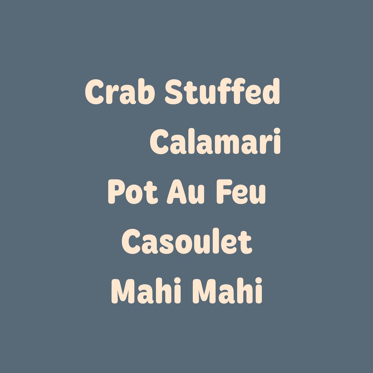 Wednesday prix fixe includes this...mmmm