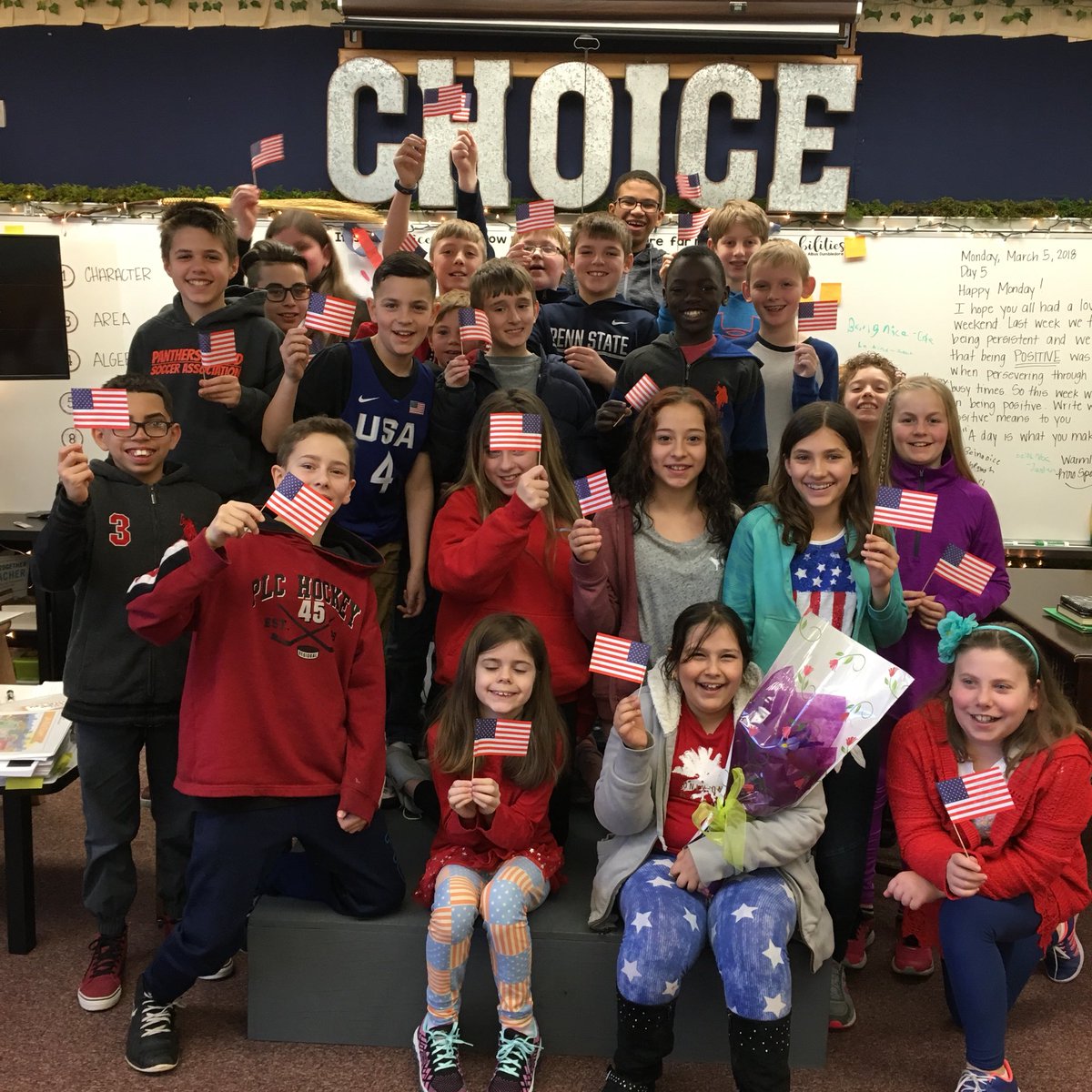 The MAC Team wore red, white and blue today to celebrate Remonda’s US Citizenship!!! We are so proud of her amazing accomplishment! ❤️💙❤️ #CYSDProud <a href="/NH_Elementary/">NH Elementary</a> <a href="/centralyorksd/">Central York School District</a>