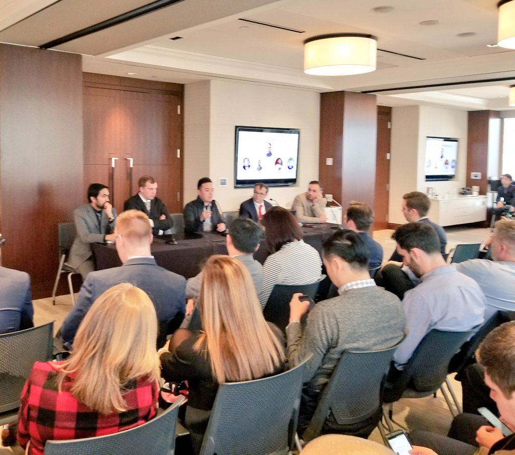 Great conversation at the #blockchain for #business conference <a href="/DFInstitute/">Digital Finance HQ</a> A strong consensus that Blockchain is at the peak of expectation in the hype cycle but there are few use cases for valuable &amp; viable public Blockchains.