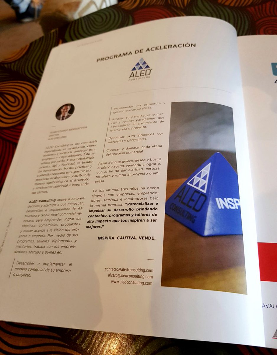Aledconsulting's tweet photo. Nos sentimos muy contentos de compartirles que formamos parte de la edición de Marzo de @iosoffices.
#ALEDPower #PotencializaTusVentas #ProgramadeAceleraciónIntegral #Inspira #Marzo2018 #Ventas #VentasMty #lifestyle
__________________
Inspira. Cautiva. Vende 💪
@Aledconsulting https://t.co/urcc6vcjOk