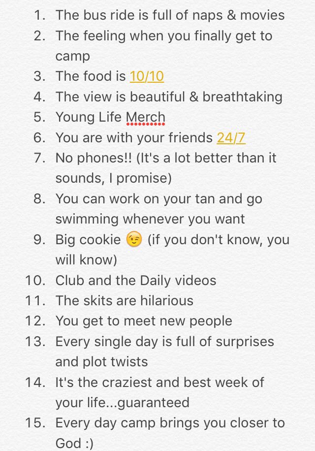 eleninicolee's tweet photo. i made a list of 15 reasons why YL camp is amazing...long story short i can't put it in words because it's honestly the best, so you'll just have to see for yourself :) DM me if you have any questions!!!! (plz come, you will not regret it 😌) https://t.co/dln3Kv939Y