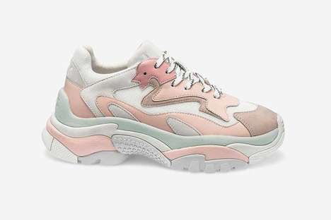 Millennial Pink Chunky Sneakers – Ash's 'Addict' Sneaker is a Budget Alternative to Designer Styles (TrendHunter.com) fashionfeedfrenzy.com/millennial-pin…