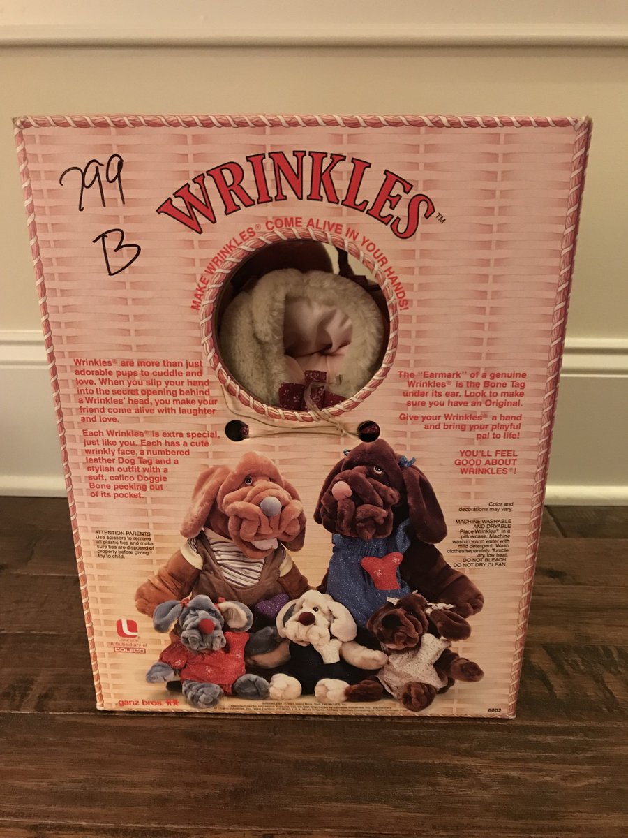 wrinkles dog teddy bear