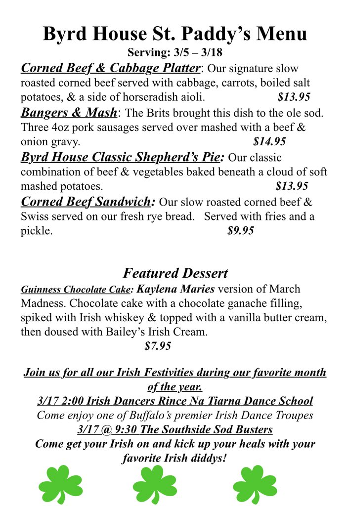 Come Celebrate with your friends at The Byrd House!!