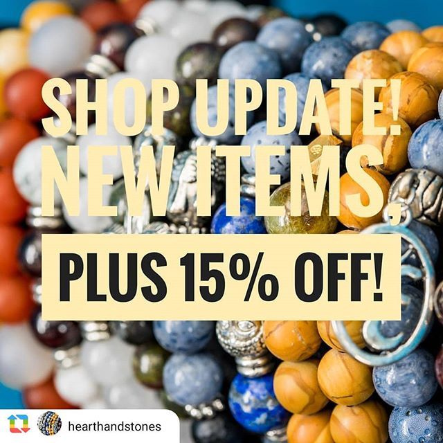 SteveLee_Photo's tweet photo. My wife has posted some new items in her shop and has even put some items on sale. All handmade and crafted using real gemstones. Check it out!! @hearthandstones
------------------
Happy Monday💖! What better way to start the week than new goodies?! S… https://t.co/0vwMnJsYZJ https://t.co/oy3Y7NGvIC