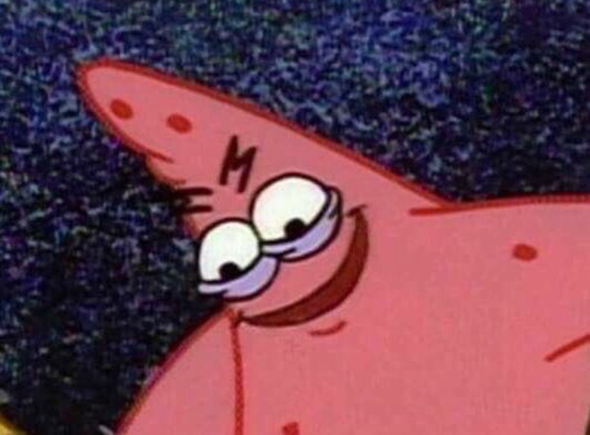 bluntcharacter's tweet photo. When you take sandy helmet off knowing she can't breathe under water #evilpatrick https://t.co/7B4JGUYUfI